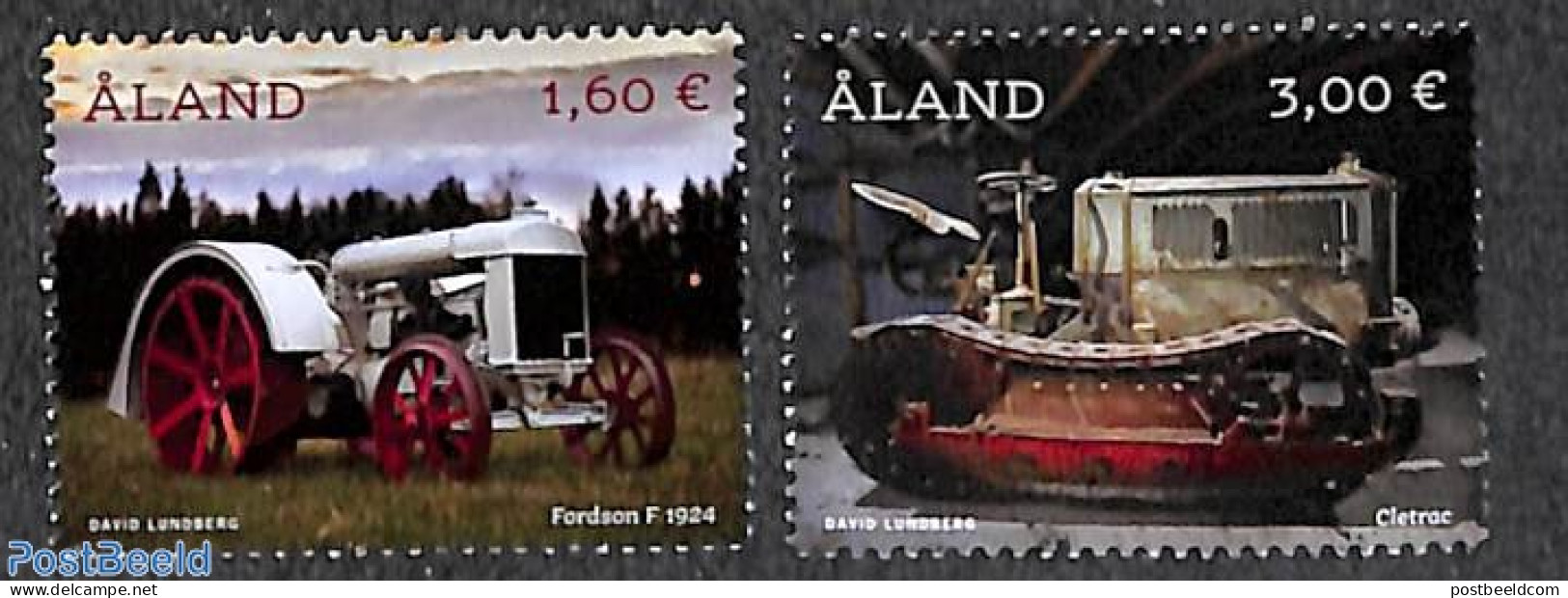 Aland 2021 Antique Tractors 2v, Mint NH, Various - Agriculture - Agriculture