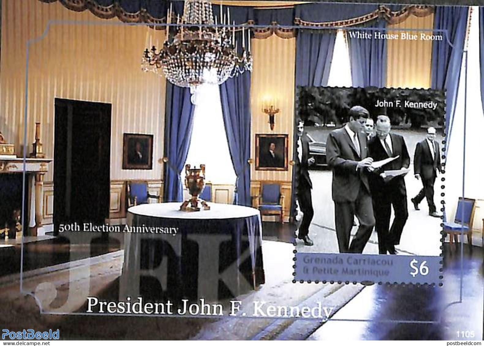 Grenada Grenadines 2011 J.F. Kennedy S/s, Mint NH, History - American Presidents - Grenade (1974-...)