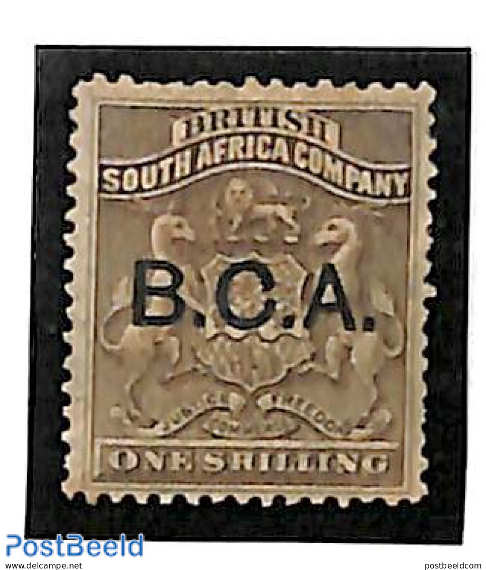 Nyasaland 1891 BCA, 1sh, Stamp Out Of Set, Unused (hinged), History - Coat Of Arms - Nyassaland (1907-1953)