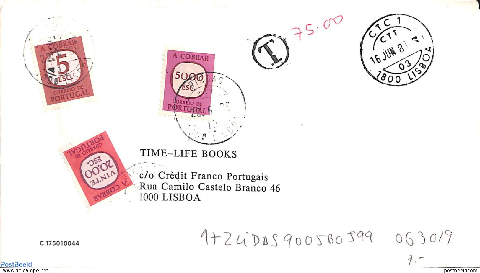 Portugal 1988 Postage Due Letter, Postal History - Briefe U. Dokumente