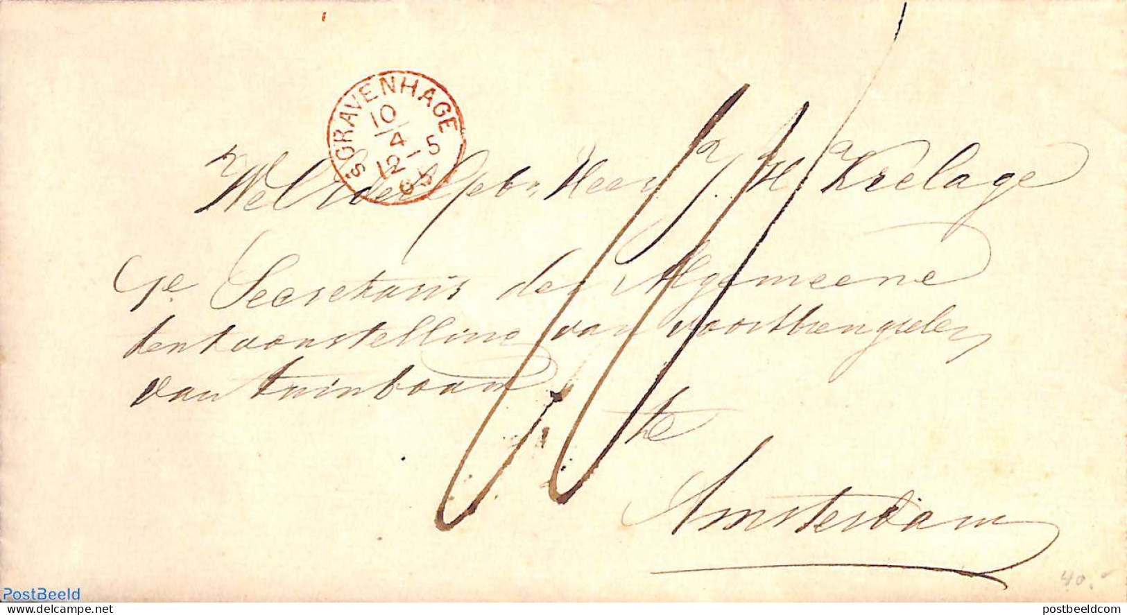 Netherlands 1965 Folding Letter From 's-GRAVENHAGE To Amsterdam, Postal History - Briefe U. Dokumente