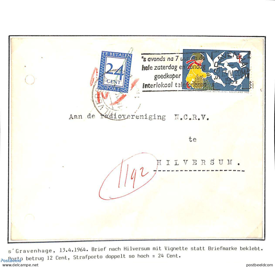 Netherlands 1964 Postage Due, See Description In Photo, Postal History - Briefe U. Dokumente