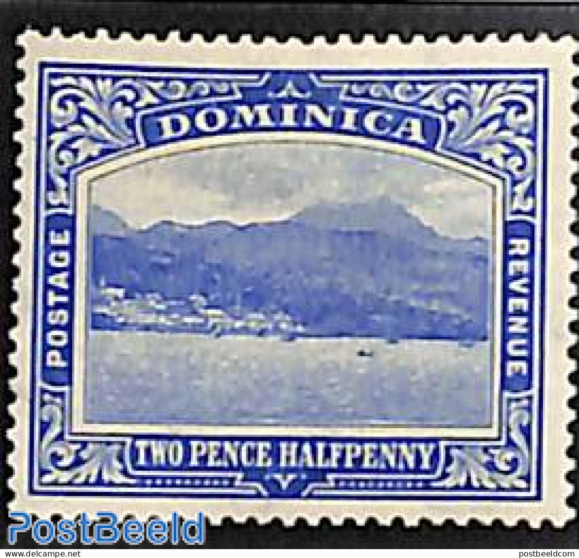 Dominica 1908 2.5d, WM Mult Crown CA, Stamp Out Of Set, Unused (hinged) - República Dominicana