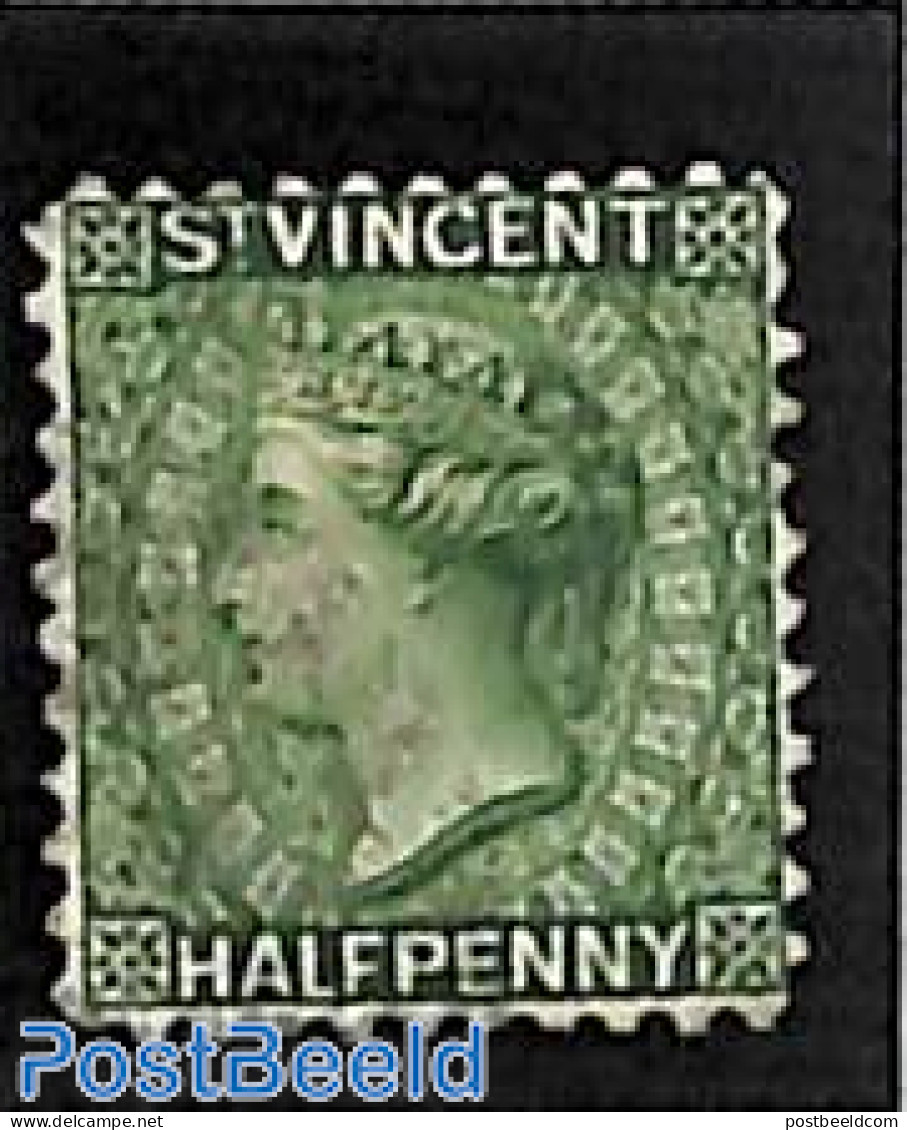 Saint Vincent 1882 1/2d, Perf. 12, Used, Used Stamps - St.Vincent (1979-...)