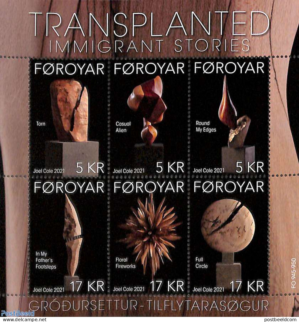 Faroe Islands 2021 Transplanted Immigrant Stories 6v M/s, Mint NH, Art - Authors - Schriftsteller
