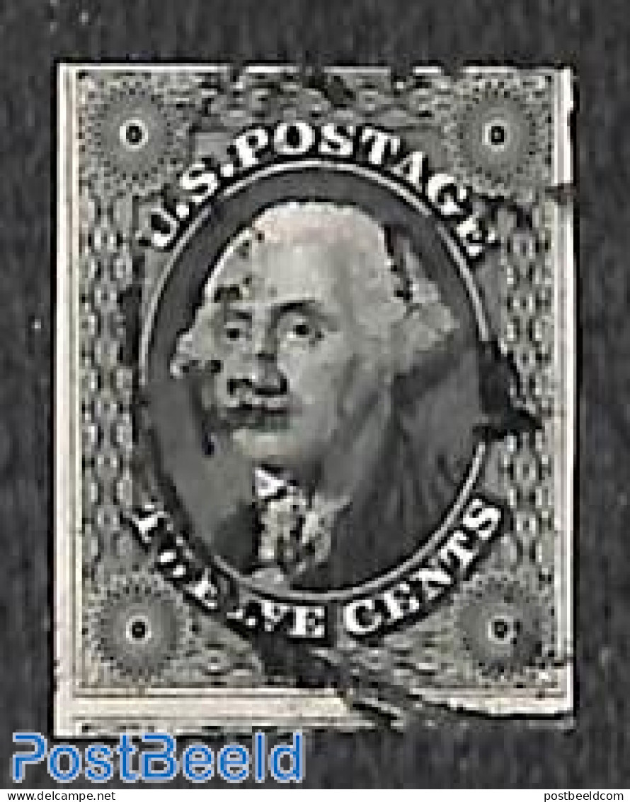 United States Of America 1851 12c, Black, Used, Used Stamps - Oblitérés