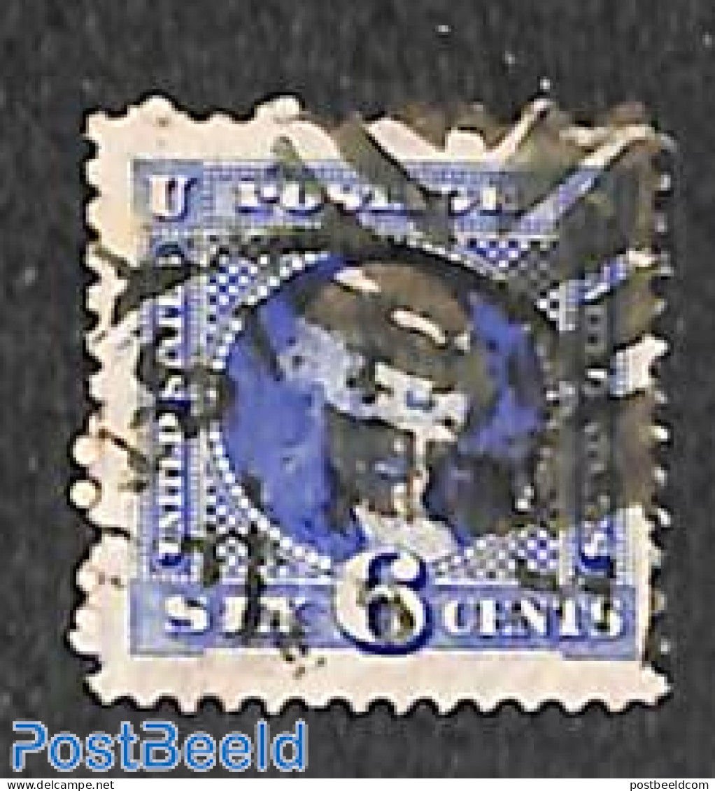 United States Of America 1869 6c, Bright Ultramarin, Used, Used Stamps - Used Stamps