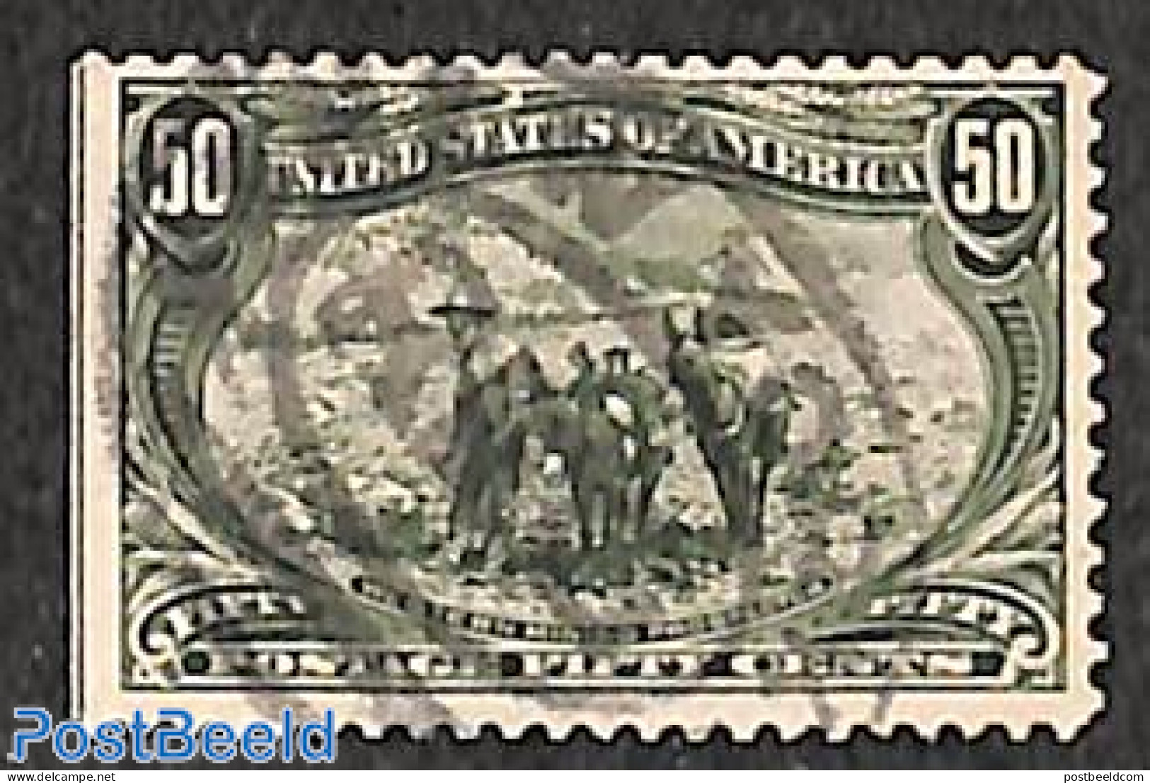 United States Of America 1898 50c, Used, Stamp Out Of Set, Used Stamps, Science - Mining - Gebraucht