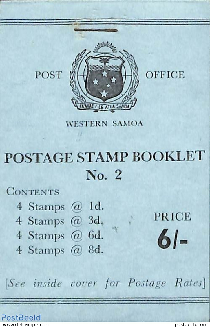 Samoa 1960 Definitives Booklet, Mint NH, Stamp Booklets - Unclassified