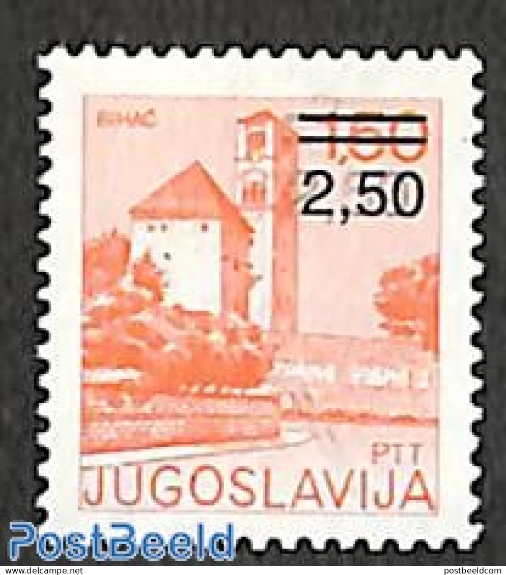 Yugoslavia 1980 Overprint Error, Double Overprint 1v, Mint NH, Various - Errors, Misprints, Plate Flaws - Unused Stamps