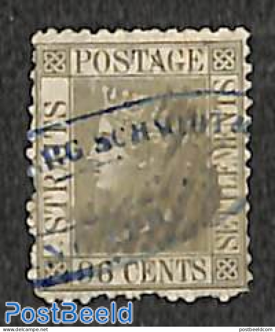 Malaysia 1872 Straits Settlements, 96c, WM Crown-CC, Perf. 12.5, Used, Used Stamps - Autres & Non Classés