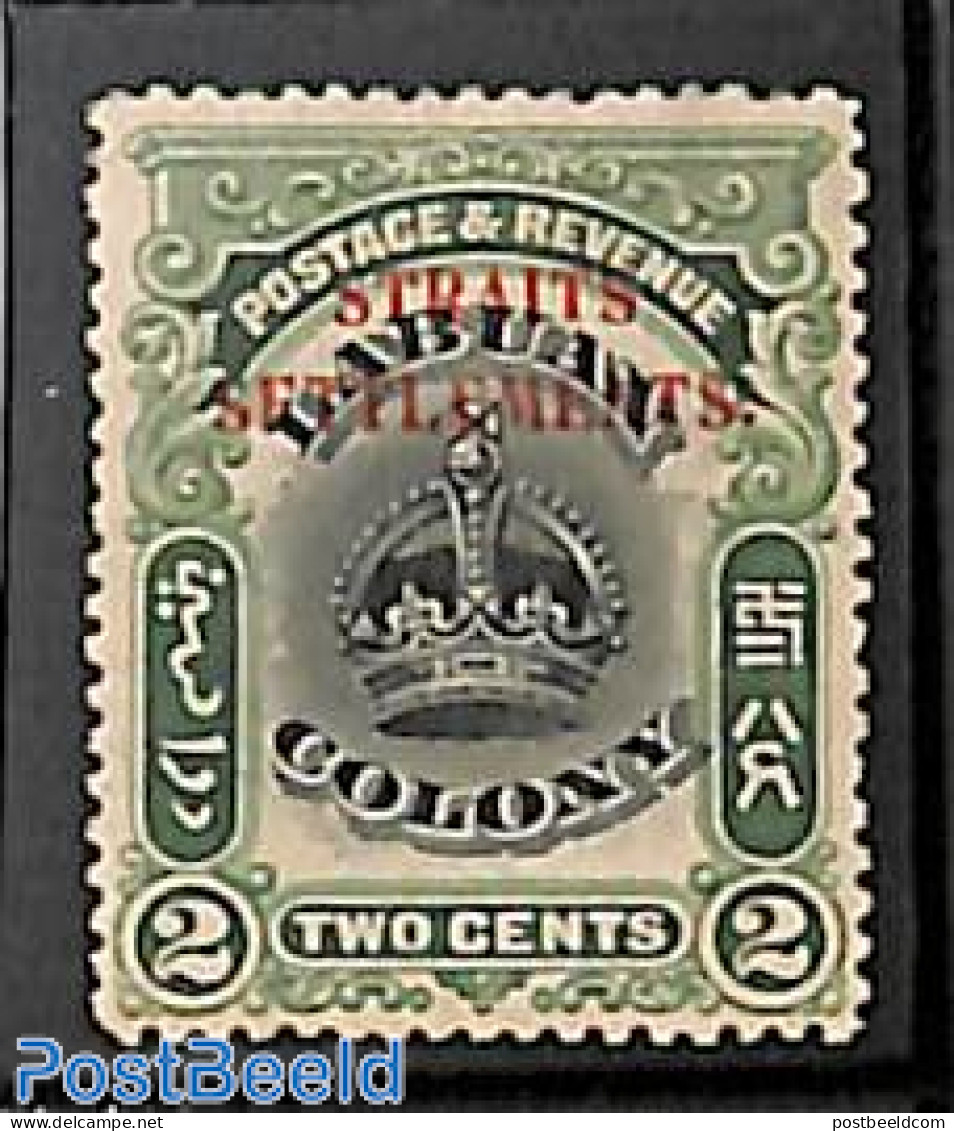 Malaysia 1906 Straits Settlements, 2c, Stamp Out Of Set, Unused (hinged) - Andere & Zonder Classificatie
