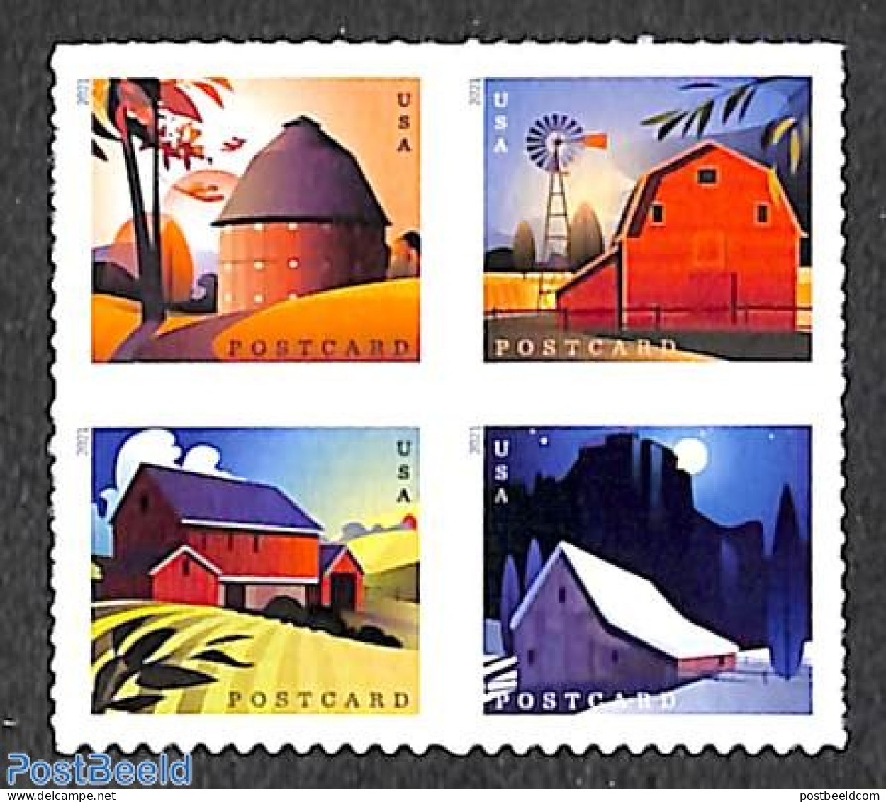 United States Of America 2021 Barns 4v S-a, Mint NH - Nuevos
