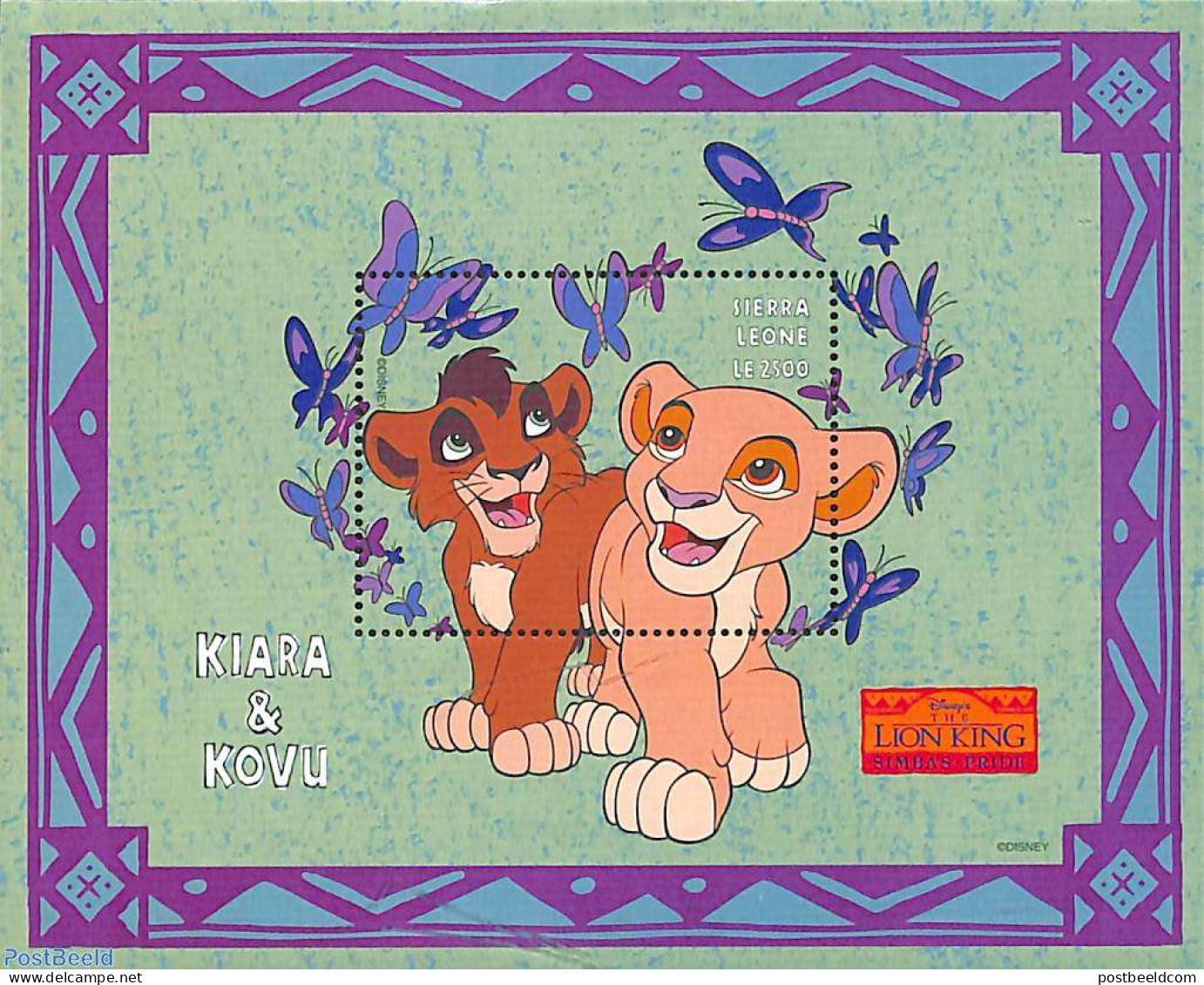 Sierra Leone 1998 Lion King S/s, Mint NH, Art - Disney - Disney
