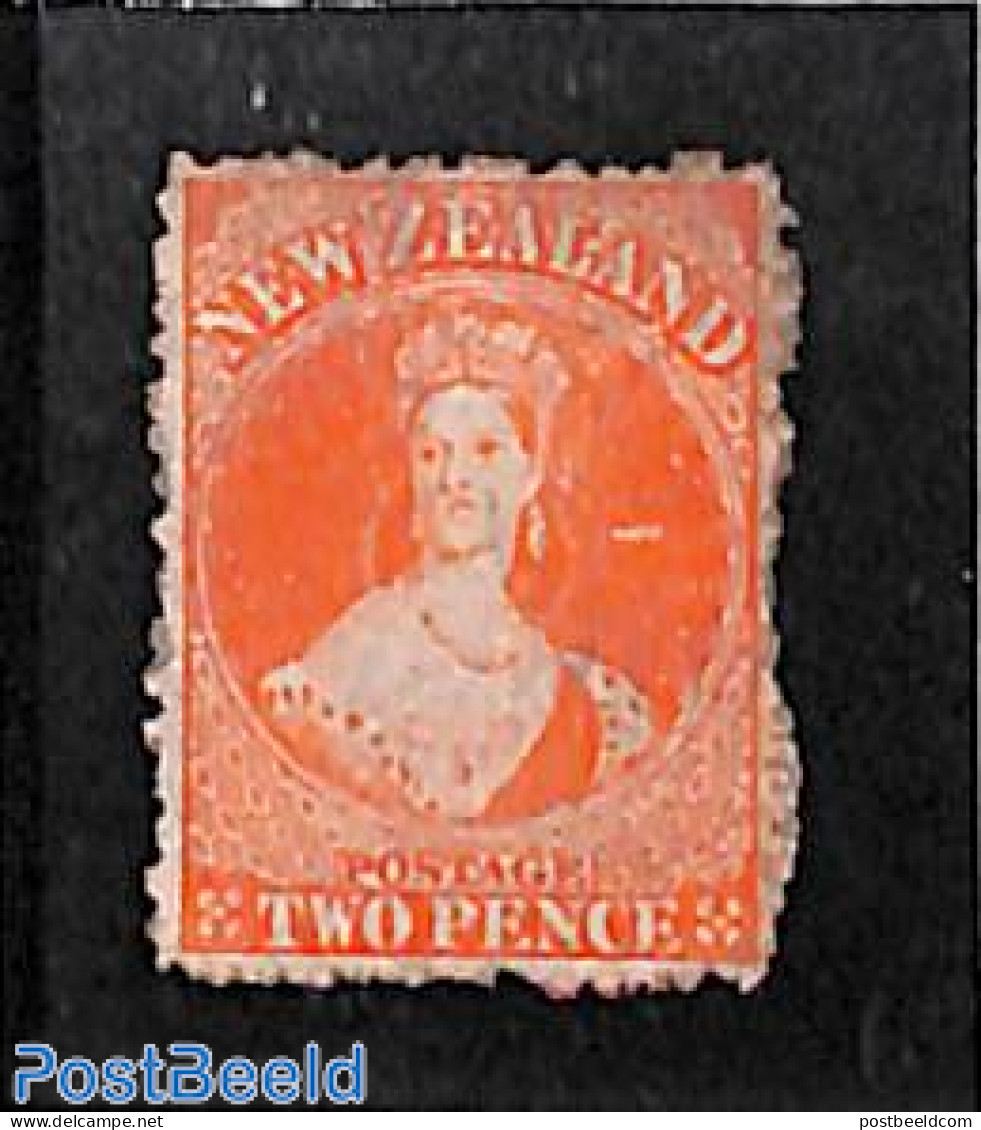 New Zealand 1871 2d, Unused Without Gum, WM Star, Unused (hinged) - Unused Stamps