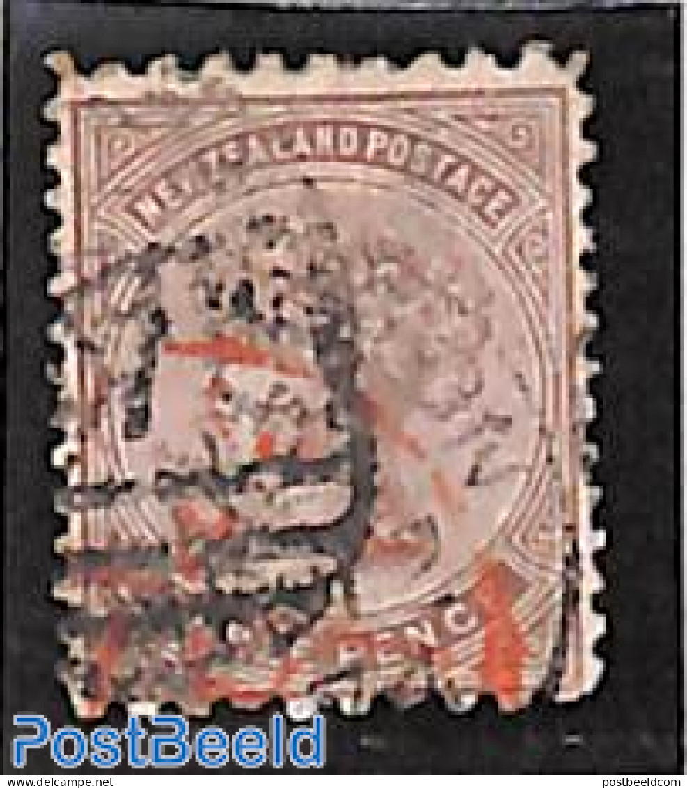 New Zealand 1874 3d,perf. 10:12.5, Used, Used Stamps - Gebruikt