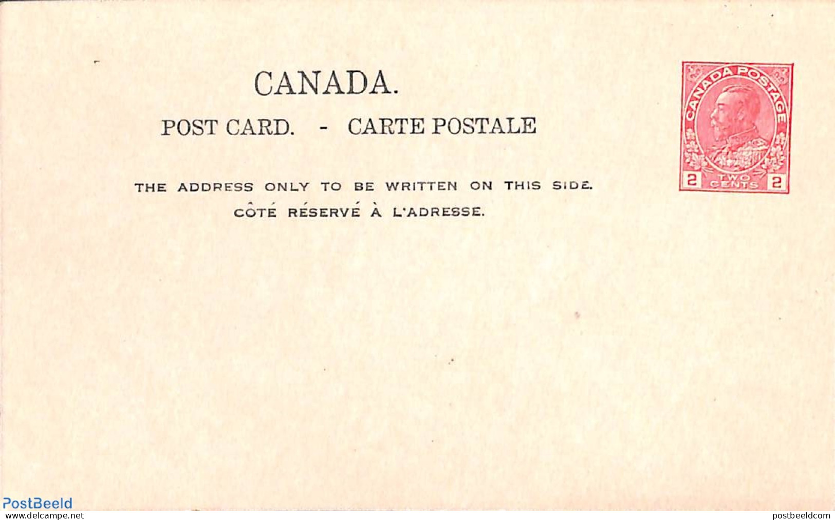 Canada 1915 Postcard 2c, Unused Postal Stationary - Storia Postale