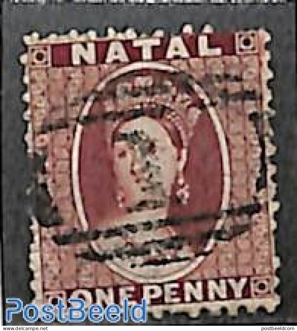 Natal 1859 1d, WM Crown-CC, Perf. 12.5, Used, Used Stamps - Natal (1857-1909)