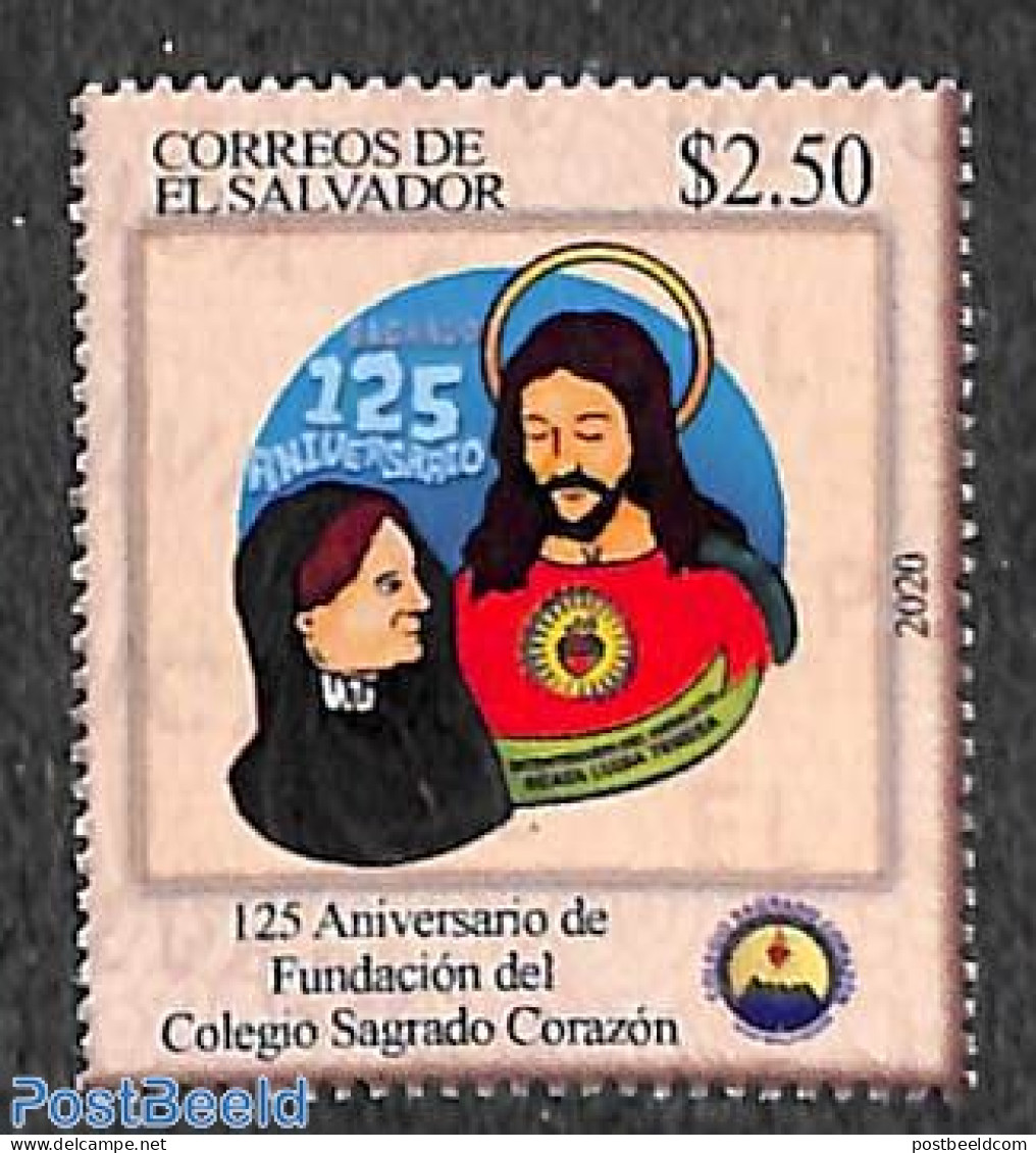 El Salvador 2019 Colegio Sagrado Corazon 1v, Mint NH, Religion - Science - Religion - Education - Salvador