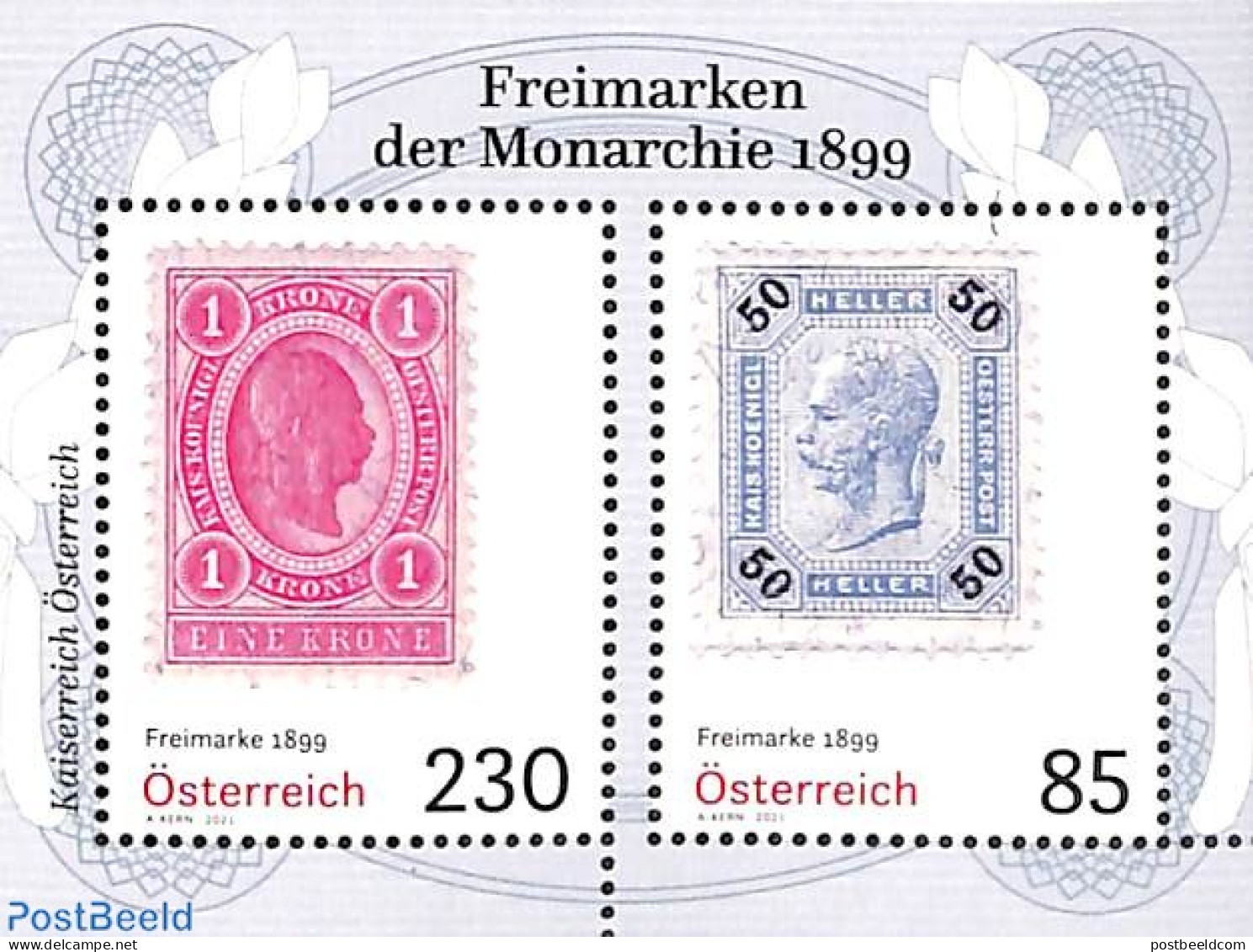 Austria 2021 Stamps Of 1899 S/s, Mint NH, Stamps On Stamps - Unused Stamps