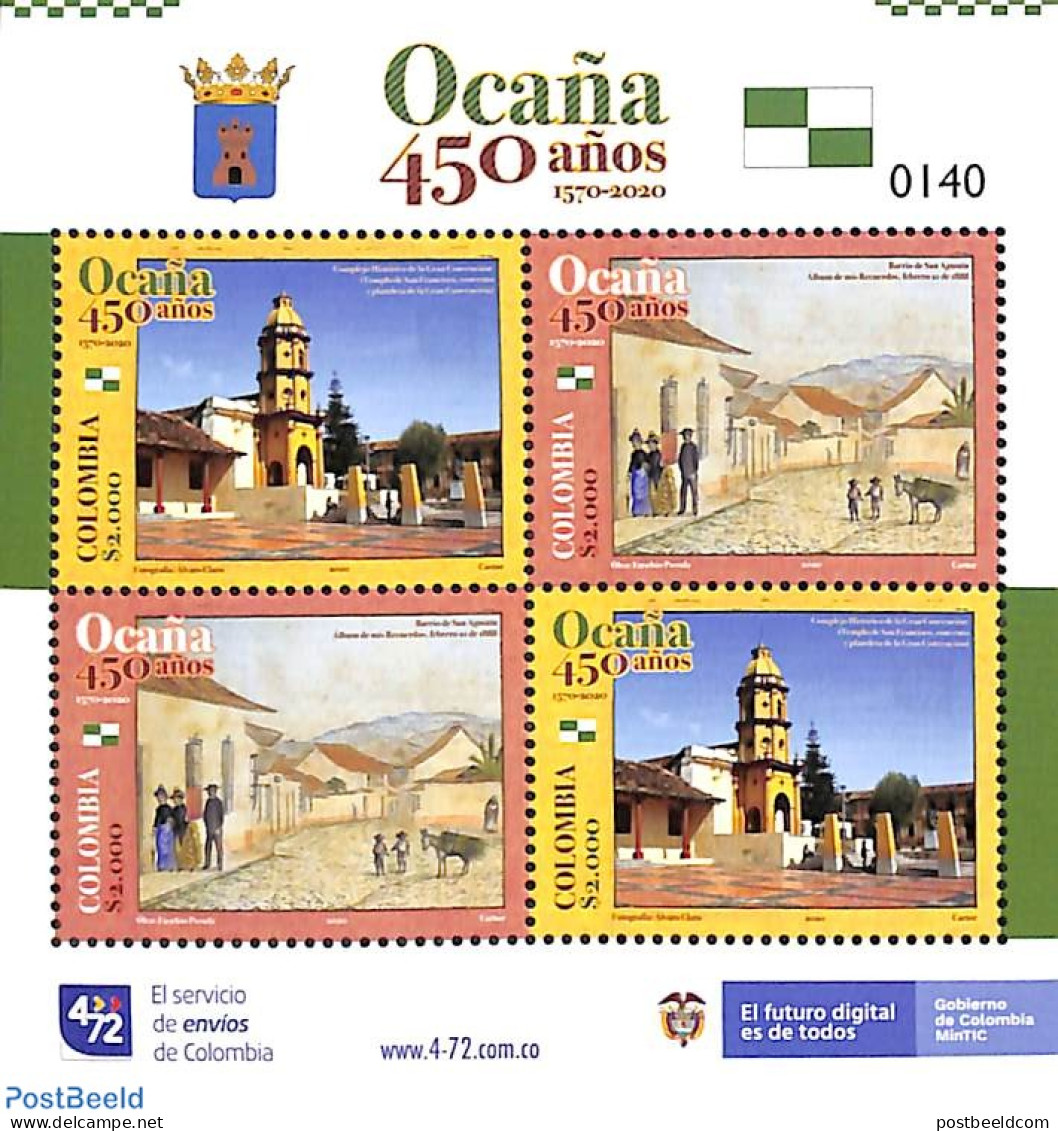 Colombia 2020 Ocana 4v M/s, Mint NH - Colombia