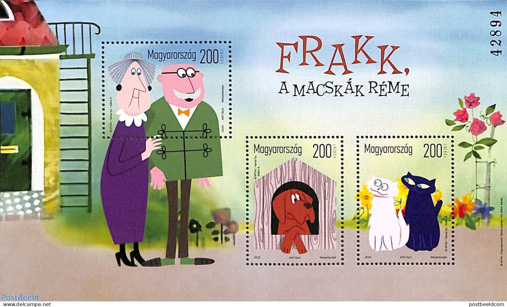 Hungary 2020 Cartoons 4v M/s, Mint NH, Art - Comics (except Disney) - Unused Stamps