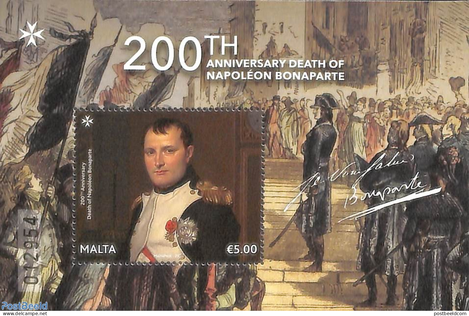 Malta 2021 Napoleon 200th Death Anniversary S/s, Mint NH, History - Napoleon - Napoleon