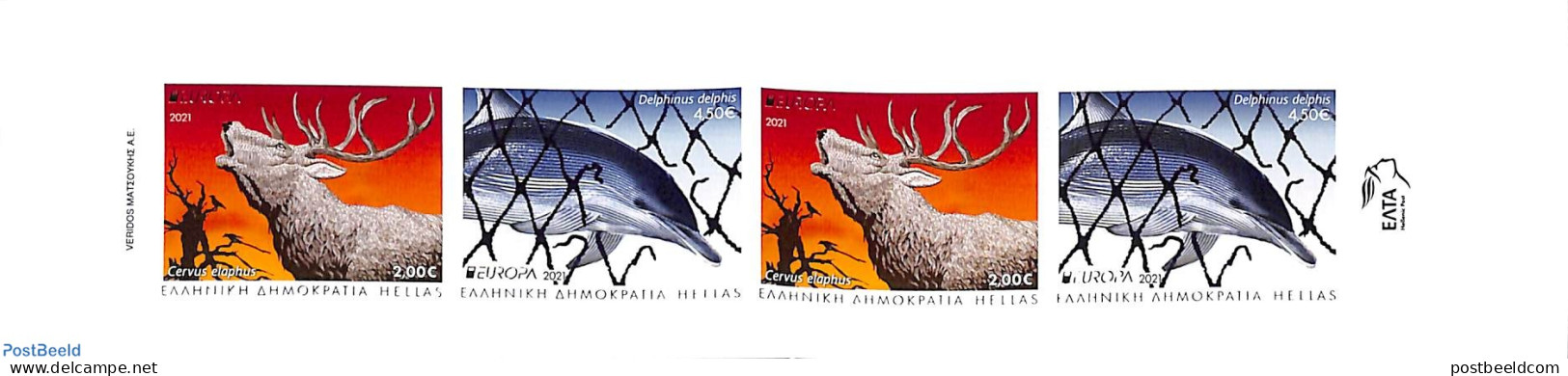 Greece 2021 Europa, Endangered Species, Booklet, Mint NH, History - Nature - Europa (cept) - Animals (others & Mixed) .. - Nuevos