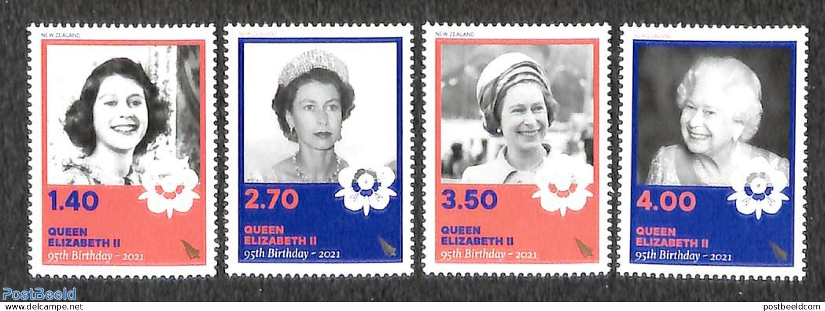 New Zealand 2021 Queen Elizabeth II 4v, Mint NH, History - Kings & Queens (Royalty) - Nuevos