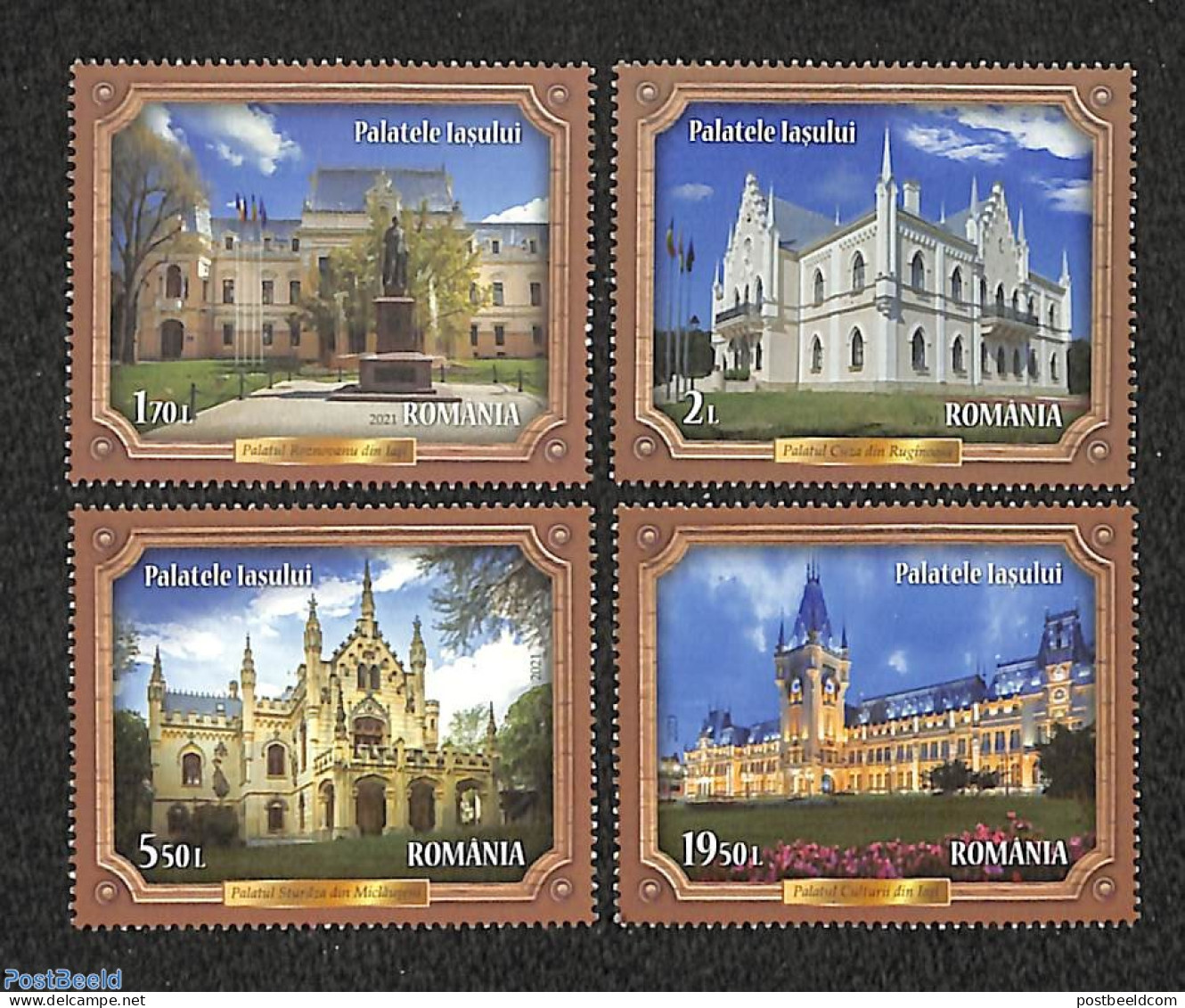 Romania 2021 Lasi Palaces 4v, Mint NH - Unused Stamps