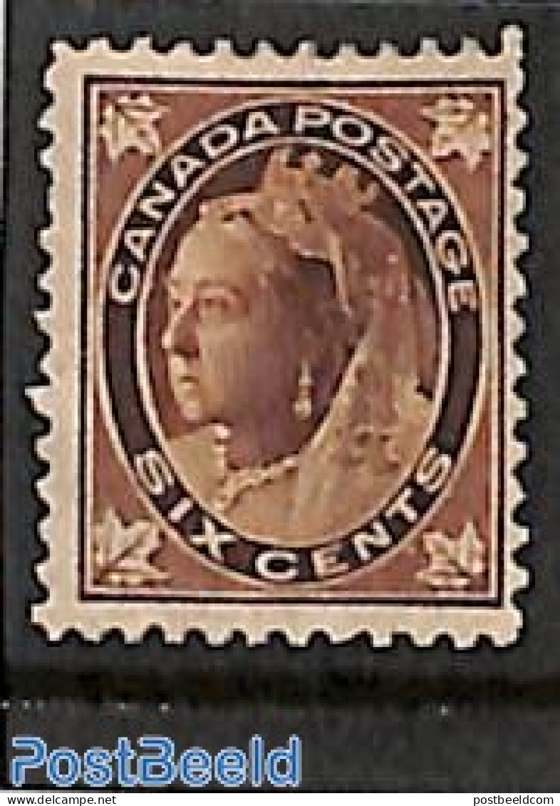 Canada 1897 6c Brown, Stamp Out Of Set, Unused (hinged) - Unused Stamps