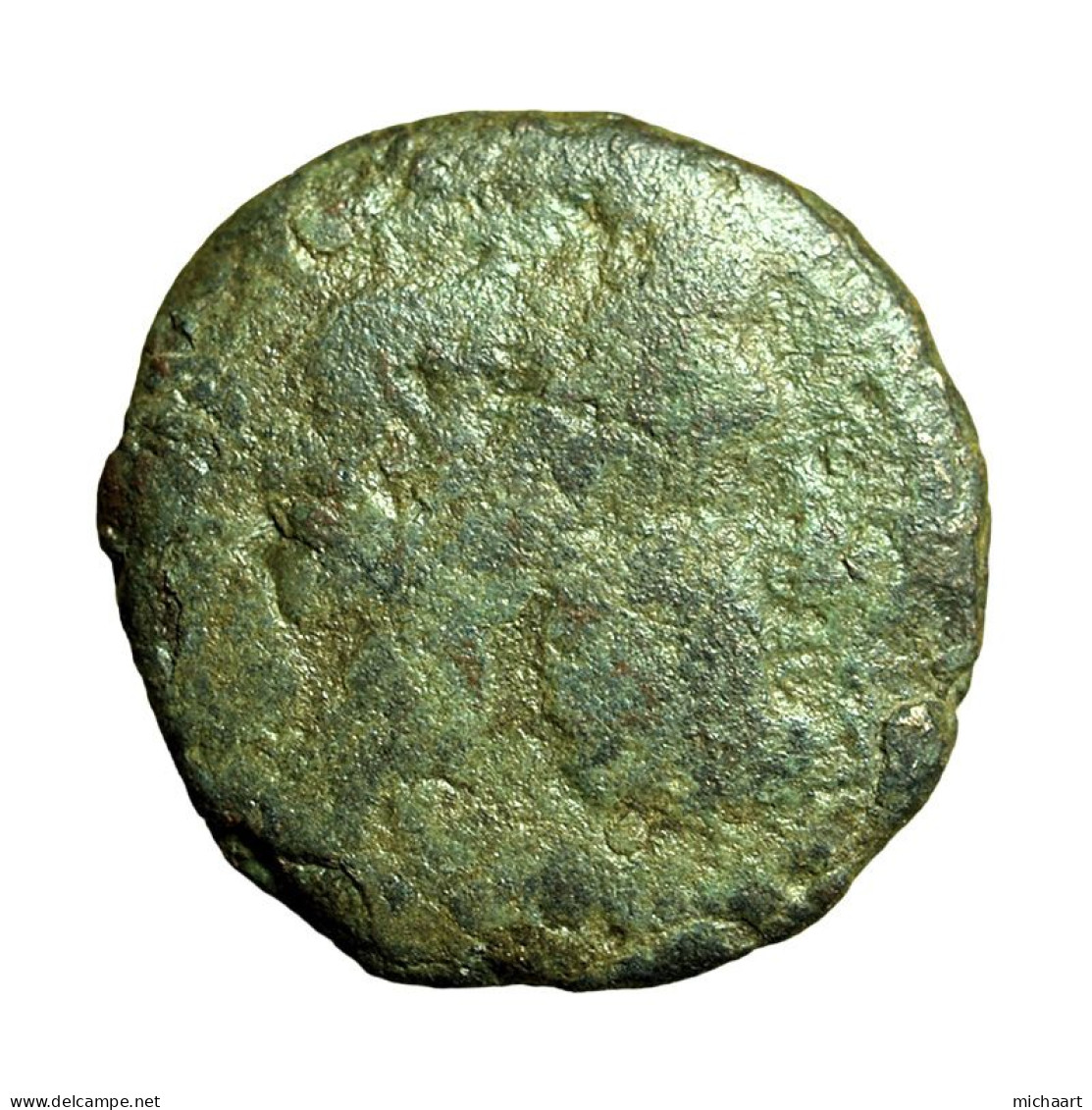 Roman Republic Coin Anonymous Semis AE22mm Saturn / Prow Of Ship 04117 - Griechische Münzen