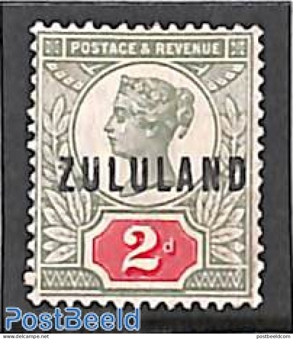 South Africa 1888 Zululand, 2d, Stamp Out Of Set, Unused (hinged) - Ungebraucht