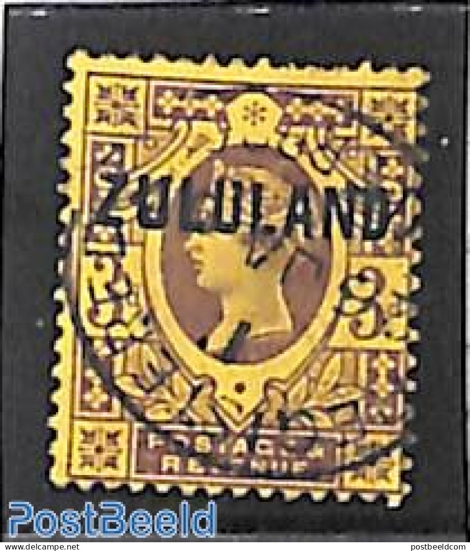 South Africa 1888 Zululand, 3d, Used, Used Stamps - Usati