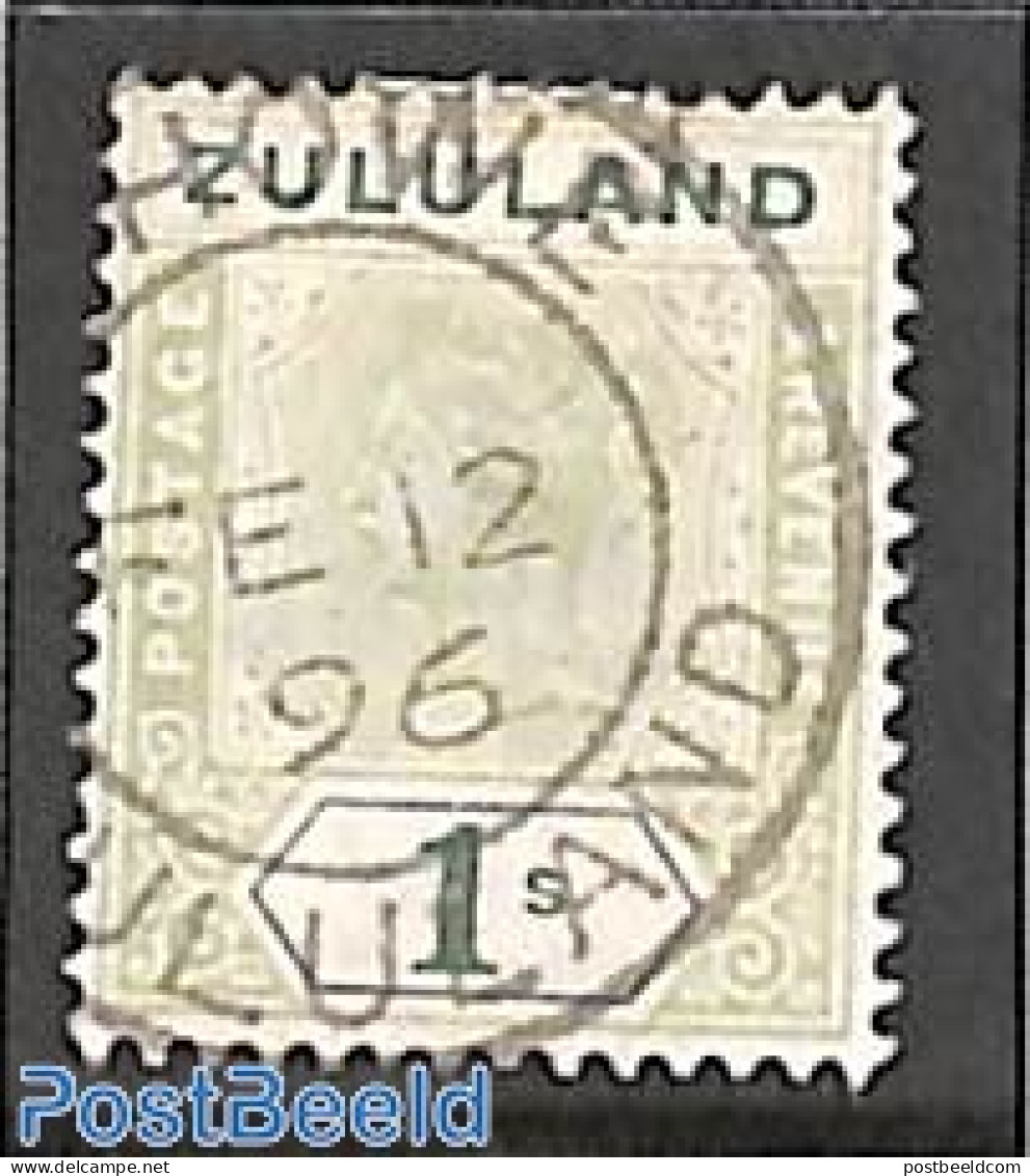 South Africa 1894 Zululand, 1sh, Used ESHOWE, Used Stamps - Usati