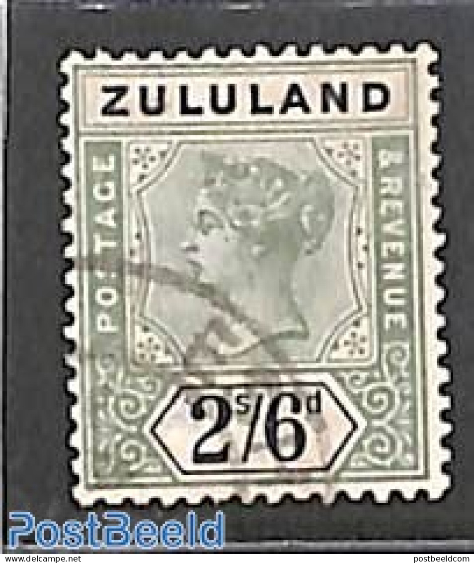 South Africa 1894 Zululand, 2/6sh, Used, Used Stamps - Oblitérés