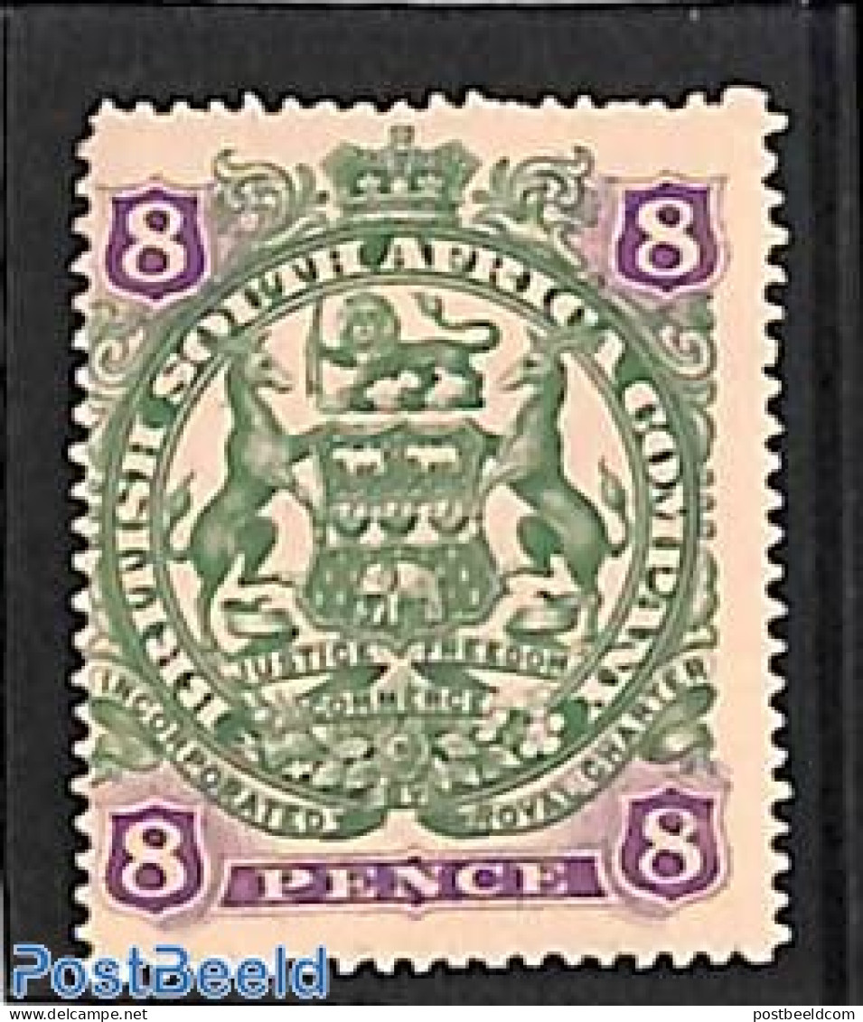Rhodesia 1897 Br. South Africa Company, 8d, Stamp Out Of Set, Unused (hinged) - Autres & Non Classés