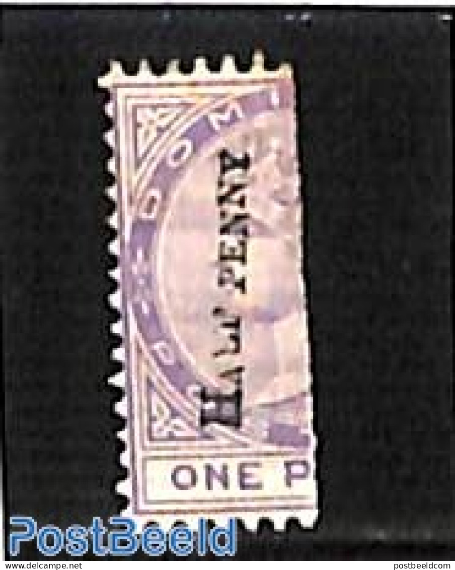 Dominica 1882 Half Penny On 1d, Unused (hinged) - República Dominicana