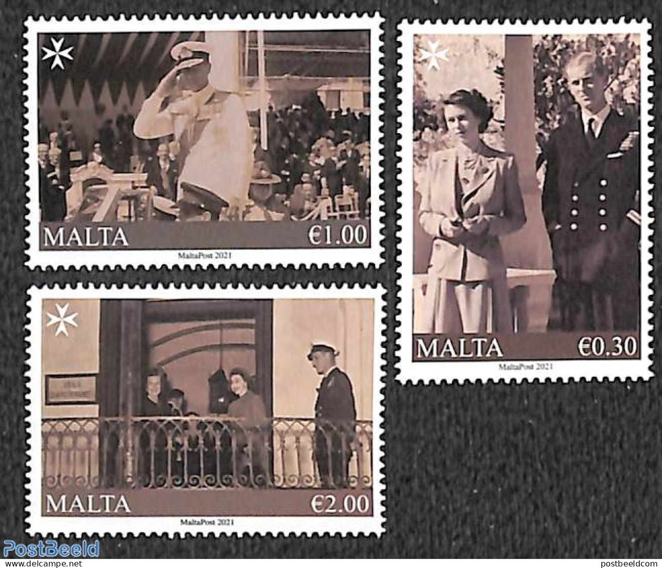 Malta 2021 Prince Philip 100th Birth Anniversary 3v, Mint NH, History - Kings & Queens (Royalty) - Königshäuser, Adel