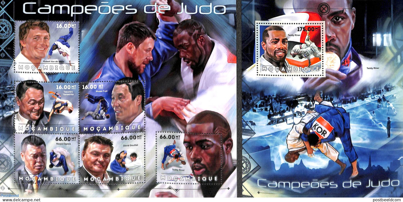 Mozambique 2012 Judo Champions 2 S/s, Mint NH, Sport - Judo - Sport (other And Mixed) - Mozambique