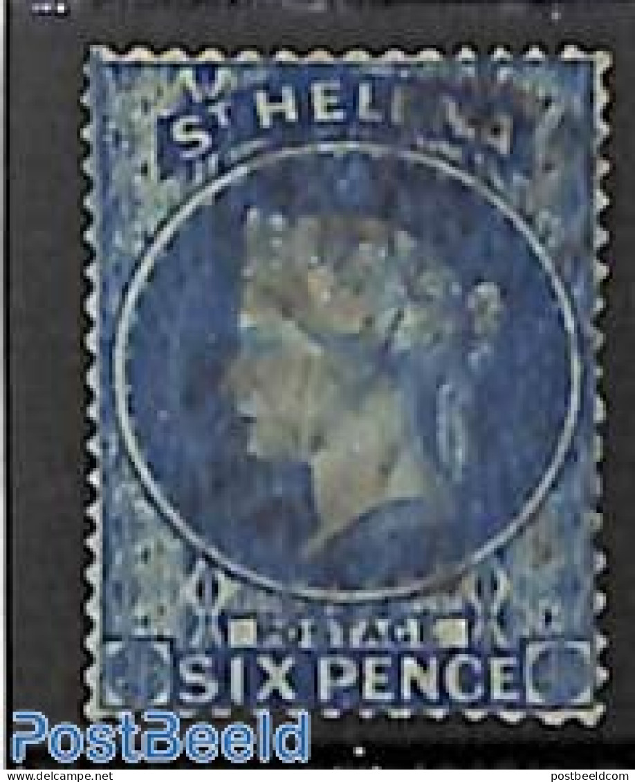 Saint Helena 1861 Six Pence, Used, Used Stamps - St. Helena
