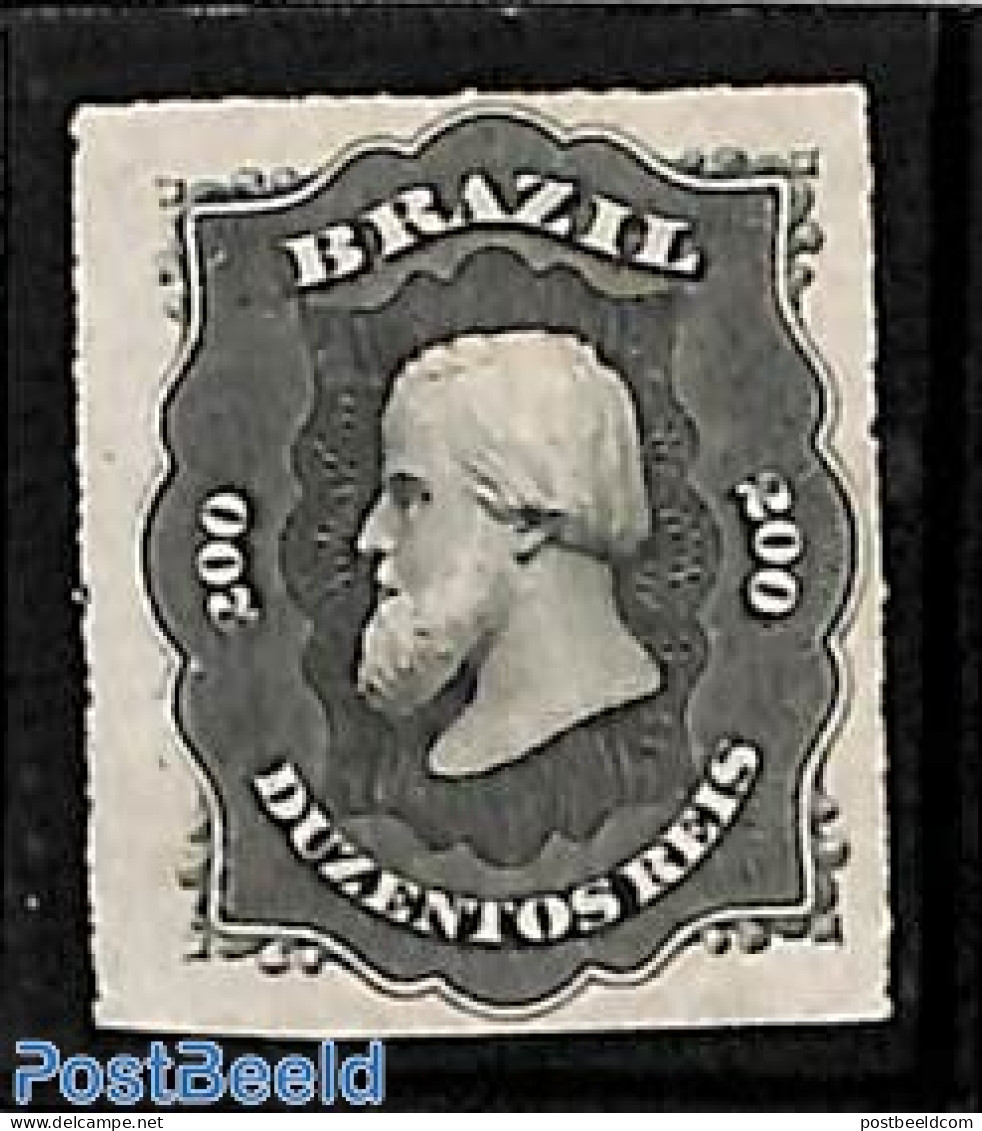 Brazil 1876 200R, Stamp Out Of Set, Without Gum, Unused (hinged) - Nuovi