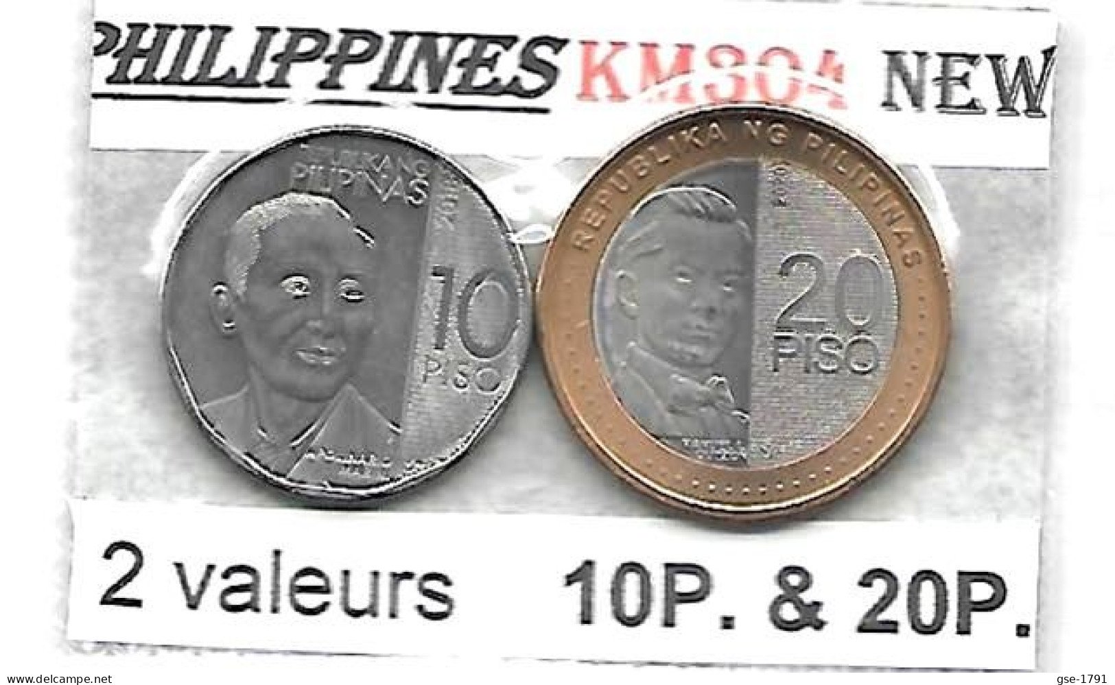 PHILIPPINES  Nouvelles Frappes  10 & 20 Piso - Filippijnen