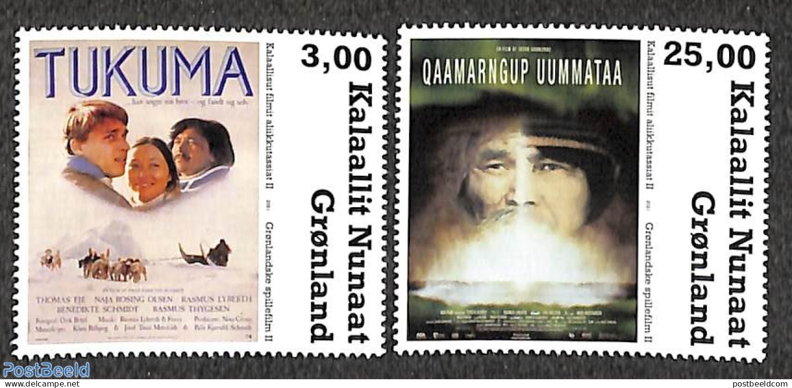 Greenland 2021 Films 2v, Mint NH, Nature - Performance Art - Dogs - Film - Unused Stamps