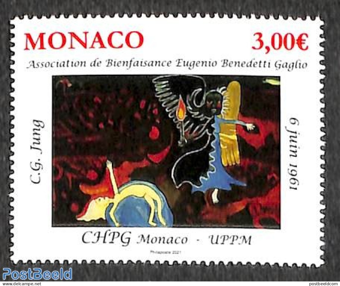 Monaco 2021 CHPG 1v, Mint NH, Art - Modern Art (1850-present) - Neufs