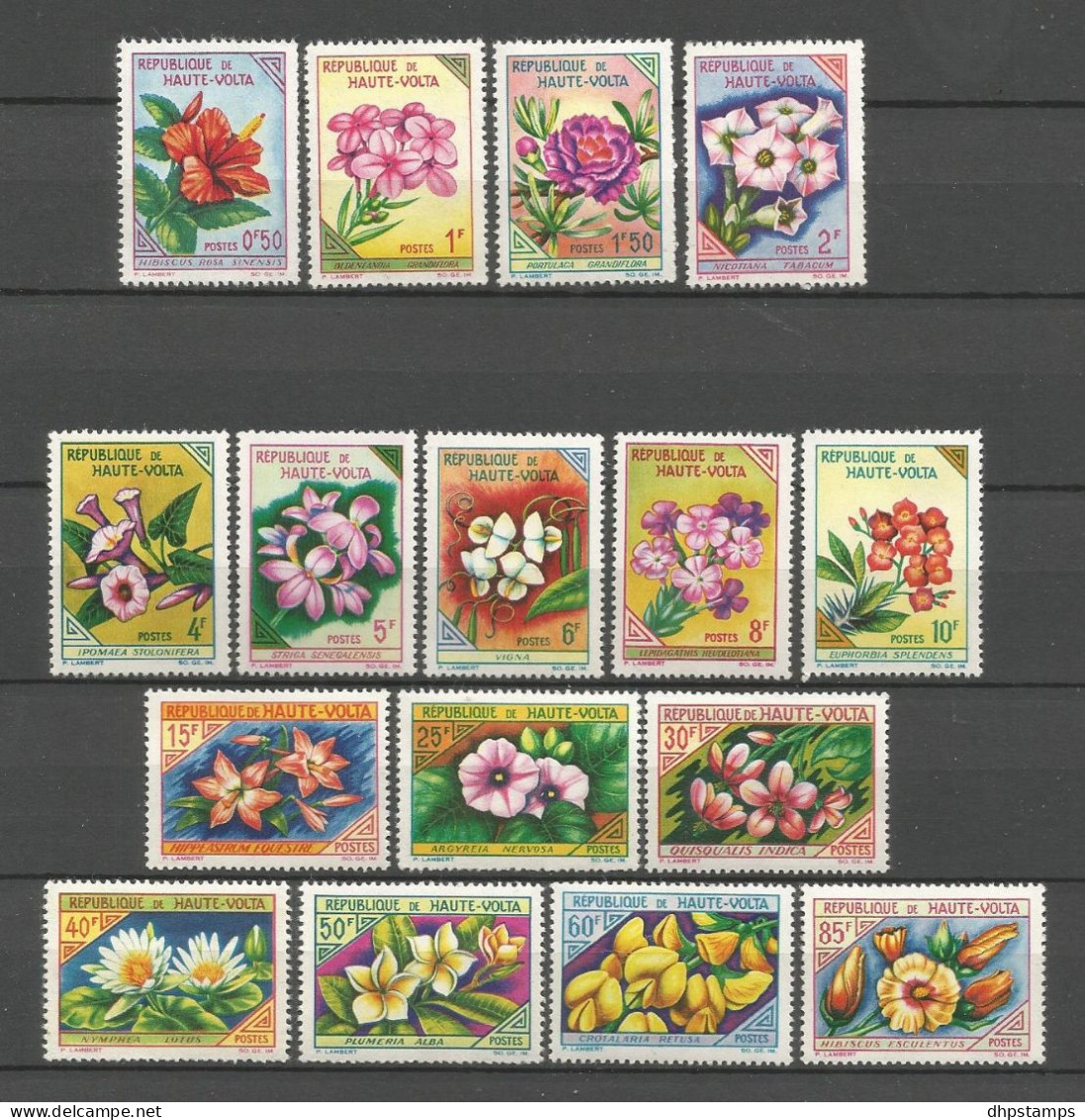 Haute-Volta 1963 Flowers Y.T  113/128 ** - Obervolta (1958-1984)