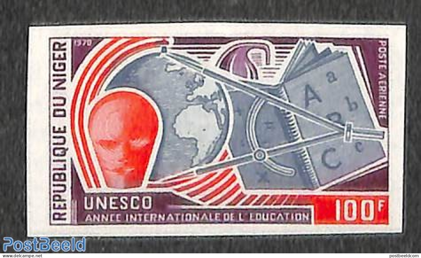 Niger 1970 Int. Education Year 1v, Imperforated, Mint NH, Science - Various - Education - Maps - Geographie