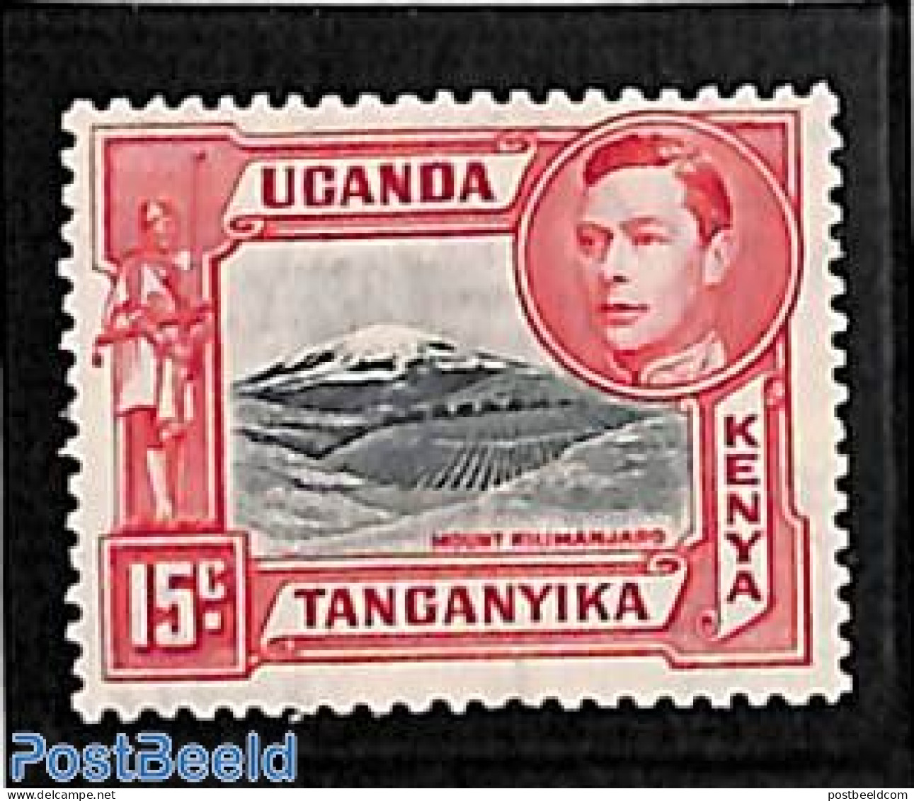 East Africa 1938 15c, Perf. 13.25, Stamp Out Of Set, Unused (hinged), Sport - Mountains & Mountain Climbing - Escalade