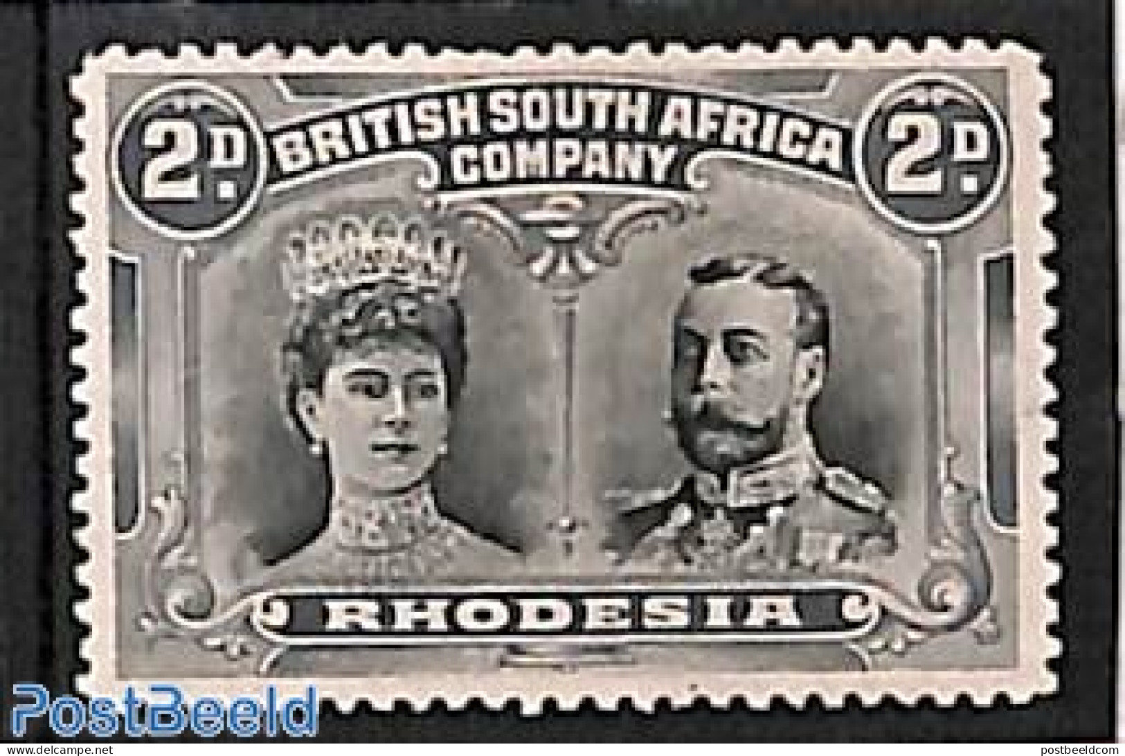 Rhodesia 1910 2d Grey/black, Stamp Out Of Set, Unused (hinged) - Sonstige & Ohne Zuordnung