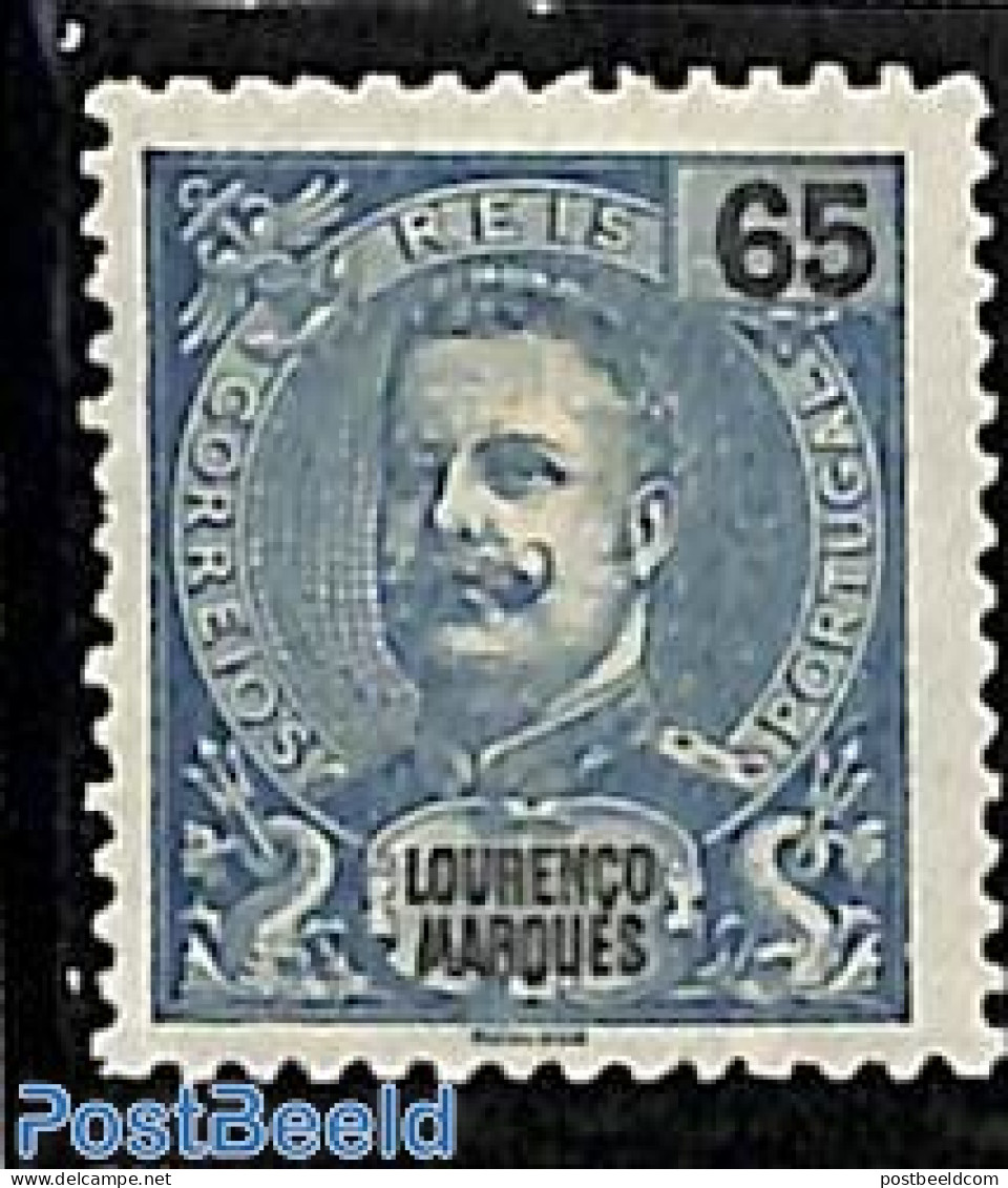 Mozambique 1903 Lourenco Marques, 65R, Stamp Out Of Set, Unused (hinged) - Mozambique